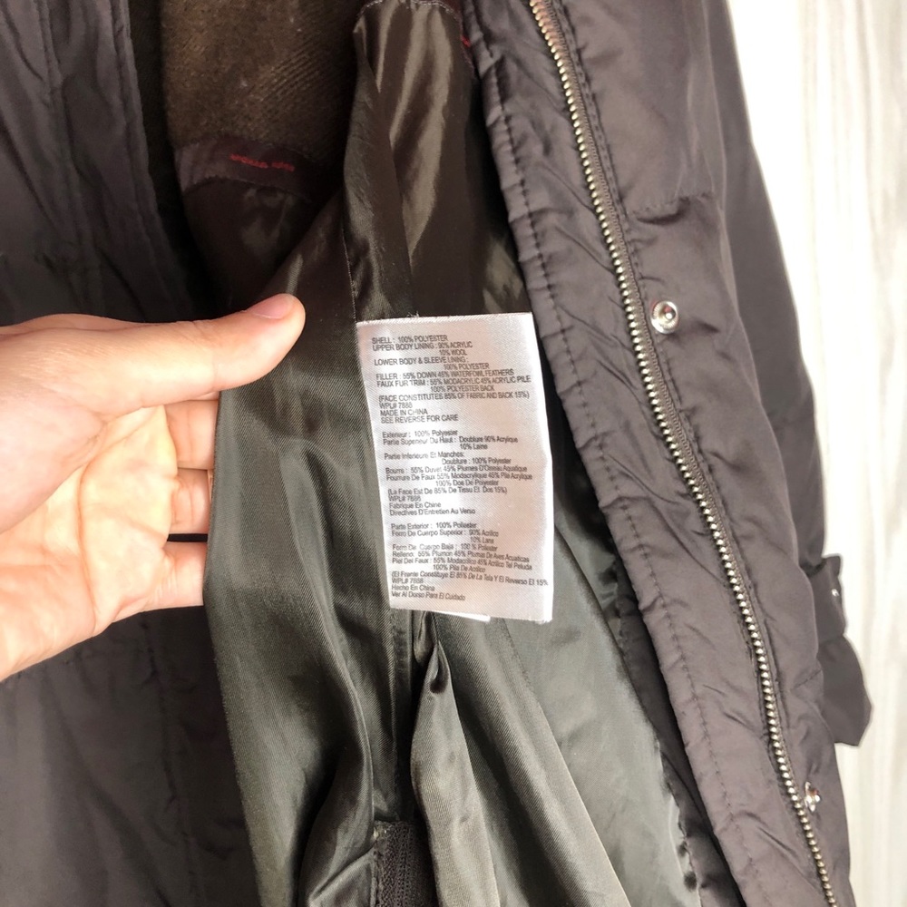 Michael Kors Brown Puffer Down Parka Coat - Picture 7 of 8